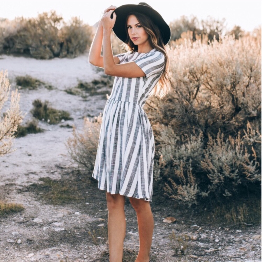Kingdom and State striped dress